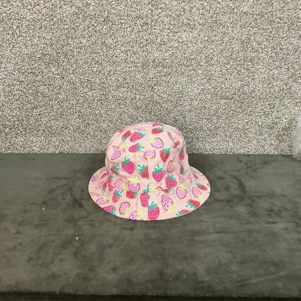 Wonder Nation‎ Toddlers Floral Bucket Style Sunhat (One Size) Strawberries
